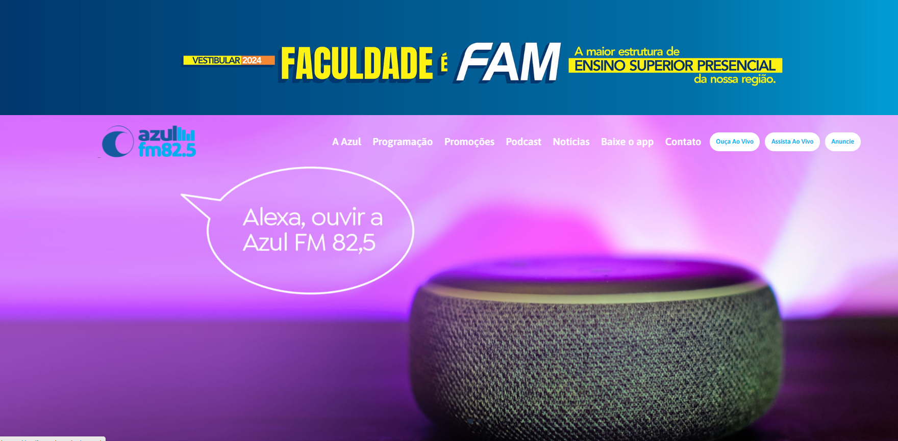 Rádio Azul FM de Americana lança novo portal com mais recursos e conteúdo